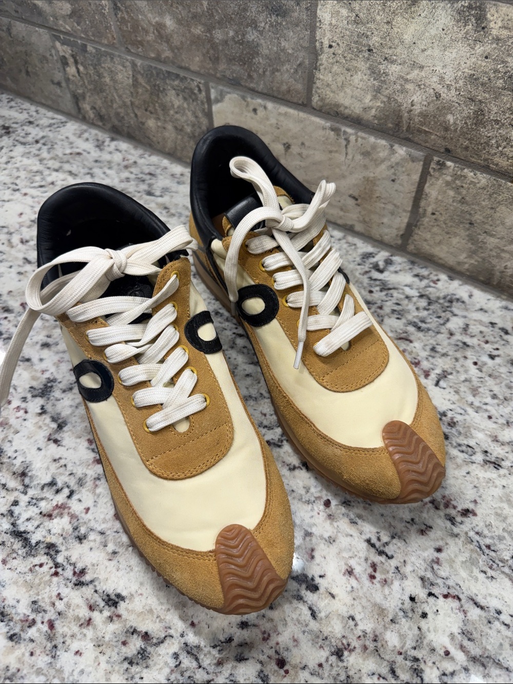 LOEWE Flow Runner Suede And Leather Sneakers Size 41. - Picture 4 of 14